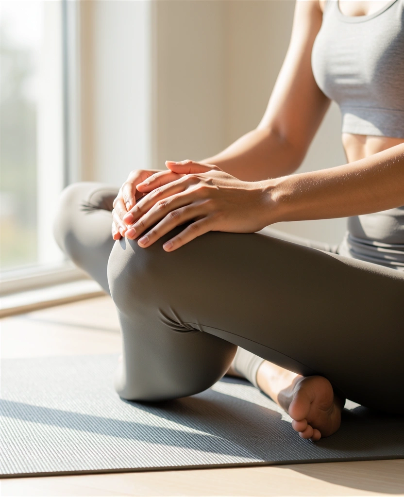 Person practicing relaxation